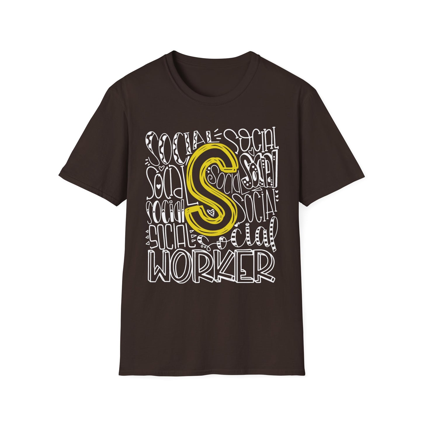 Typography Social Worker T-Shirt - SxR Creations