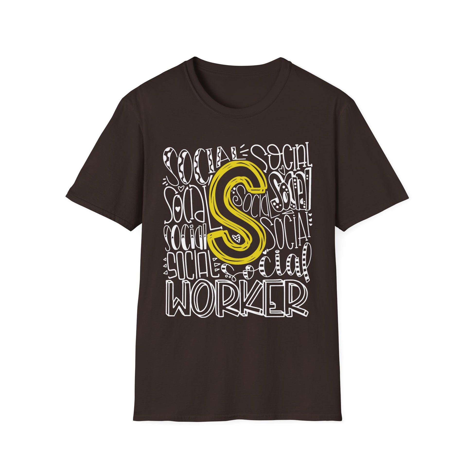 Typography Social Worker T-Shirt - SxR Creations