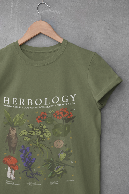 Herbology Unisex Softstyle T-Shirt | Botanical Tee, Nature Lover Gift, Vintage Plant Art, Gardening Apparel, Eco-Friendly Shirt - SxR Creations
