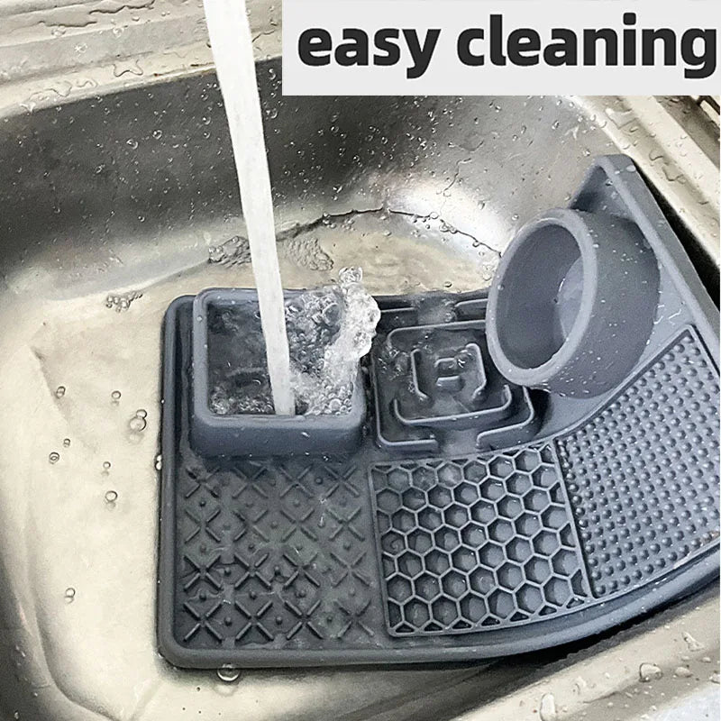 Multifunction Pet Slow Feeder Bowls Dog Licking Mat With Suction Cups For Anxiety Relief Dog Cat Water Drinking Eating Food - SxR Creations