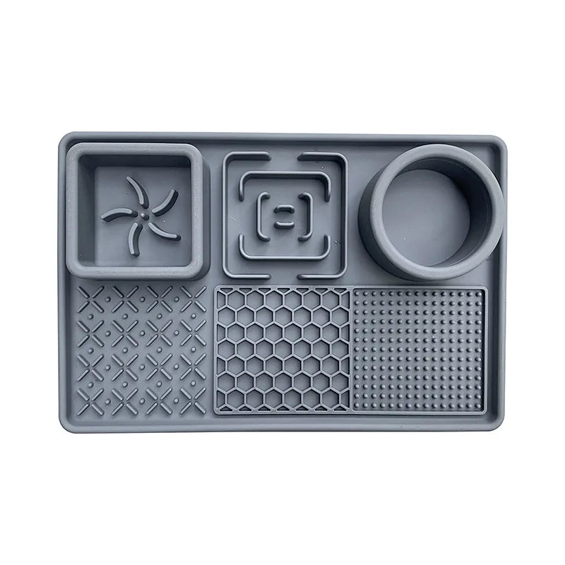 Multifunction Pet Slow Feeder Bowls Dog Licking Mat With Suction Cups For Anxiety Relief Dog Cat Water Drinking Eating Food - SxR Creations